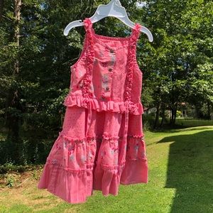 12-18 month pink ruffle dress!  Adorable❤️